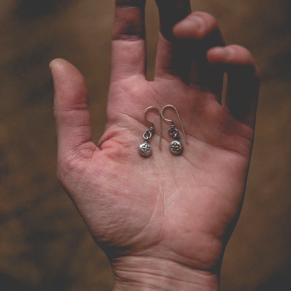 SOS Silver Earrings - The Noisy Plume